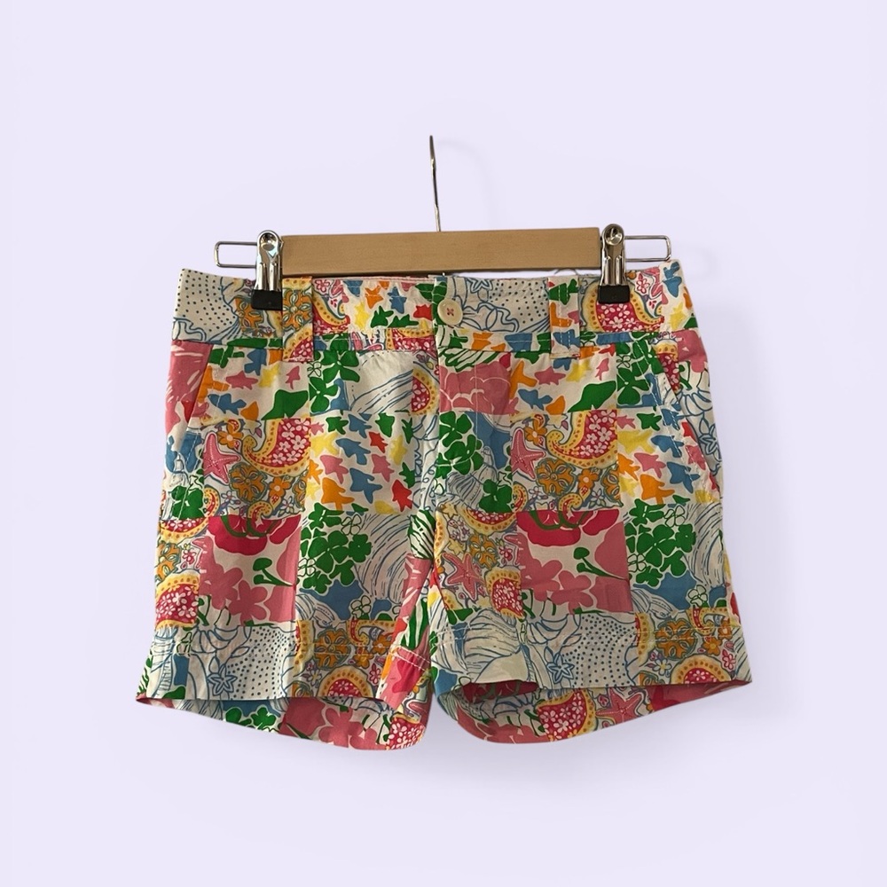 Lilly Pulitzer Patchwork Callahan Shorts Preppy Floral